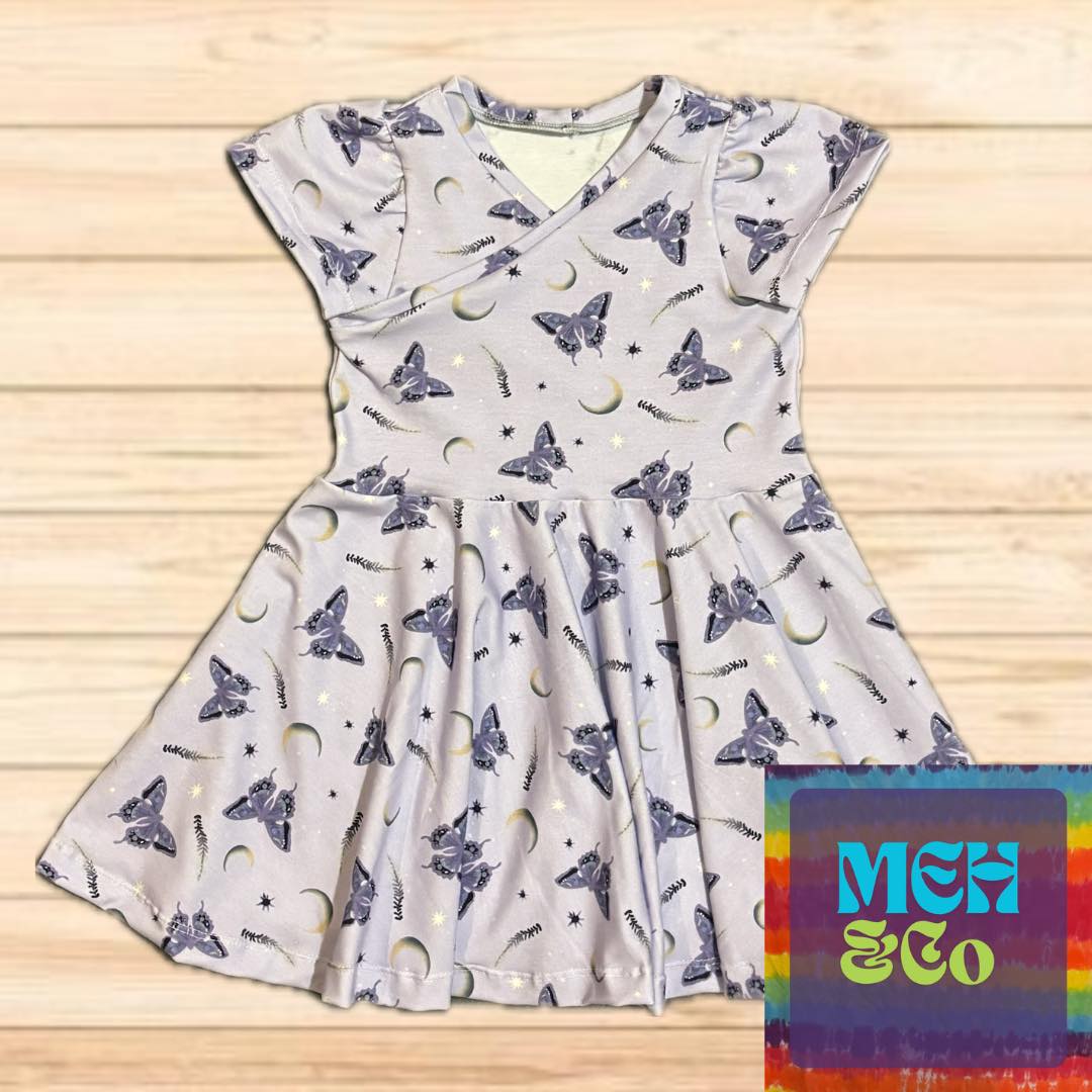 Cross-Over Twirl Dress Sewing Pattern - PDF print and projector