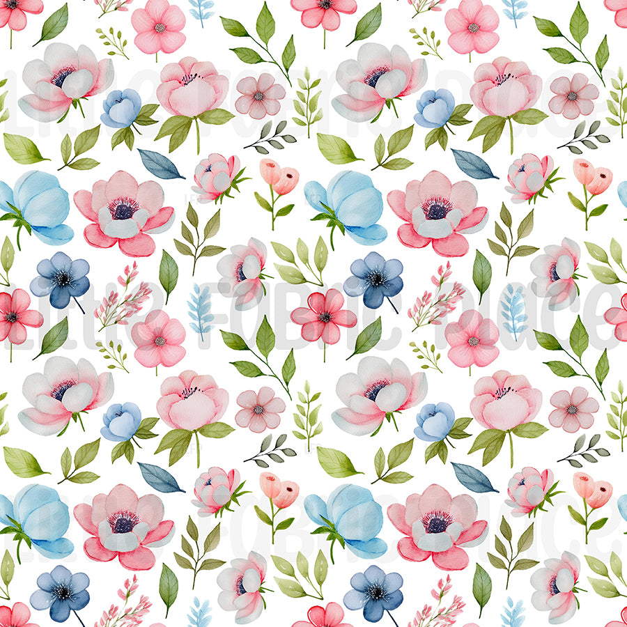 Watercolor Peonies Seamless file