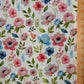 Watercolor Floral Cotton Lycra Knit Fabric by the yard