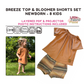 Breeze Top and Bloomer Shorts Set Digital Sewing Pattern - PDF print and projector