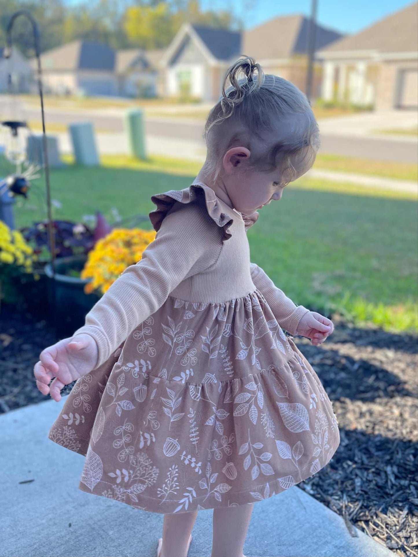 Madelyn Peplum and Tier Dress Sewing Pattern - PDF print and projector