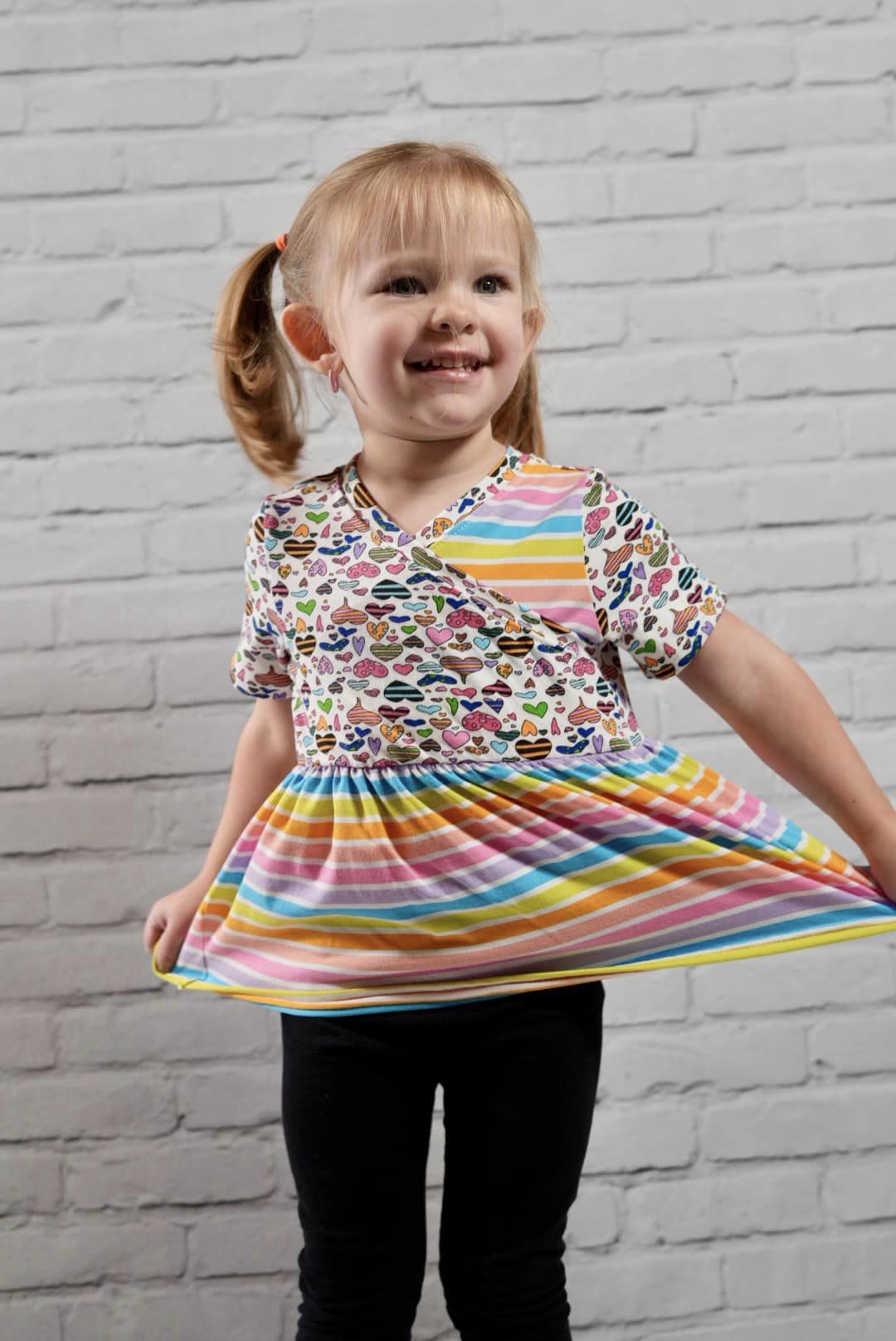 Madelyn Peplum and Tier Dress Sewing Pattern - PDF print and projector