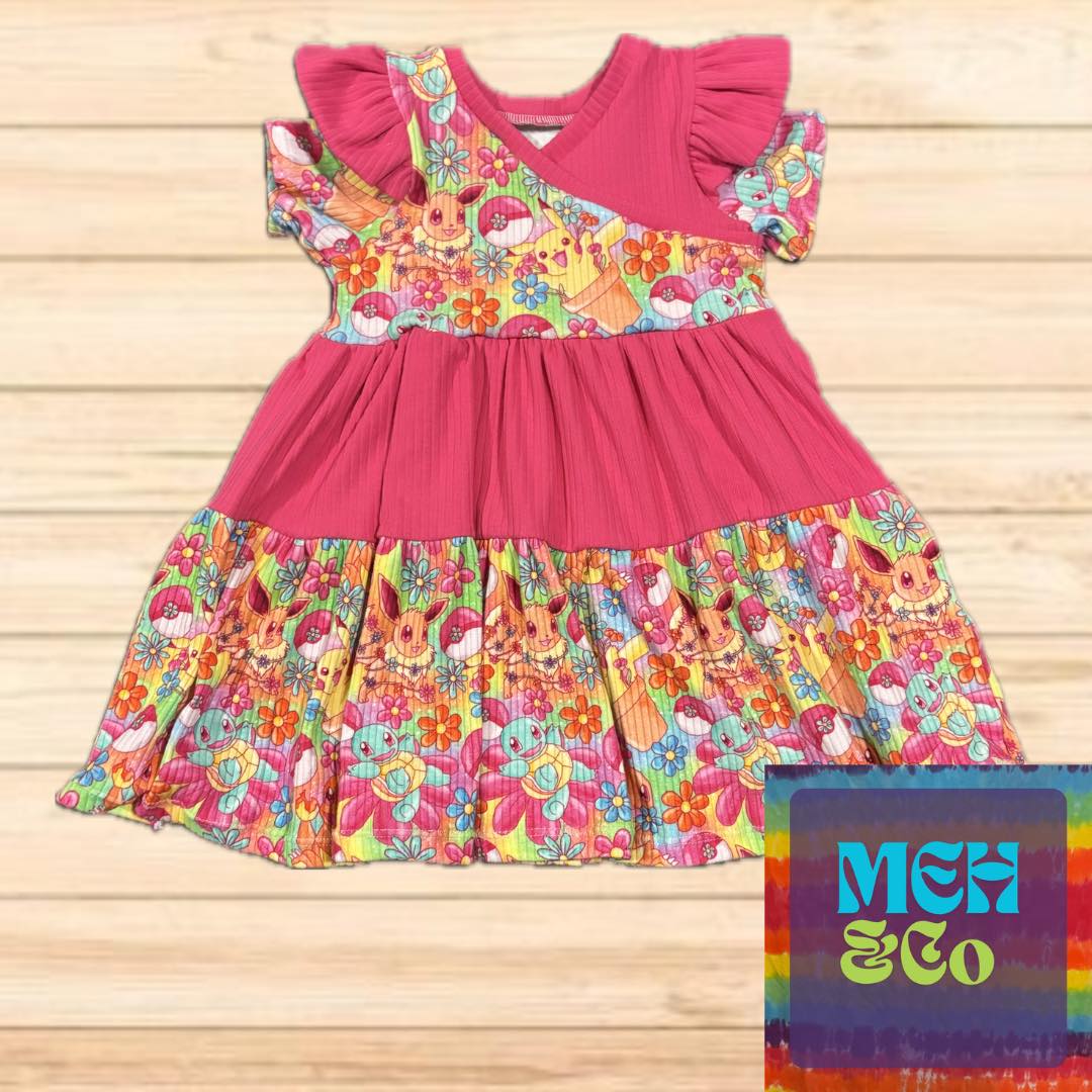 Madelyn Peplum and Tier Dress Sewing Pattern - PDF print and projector