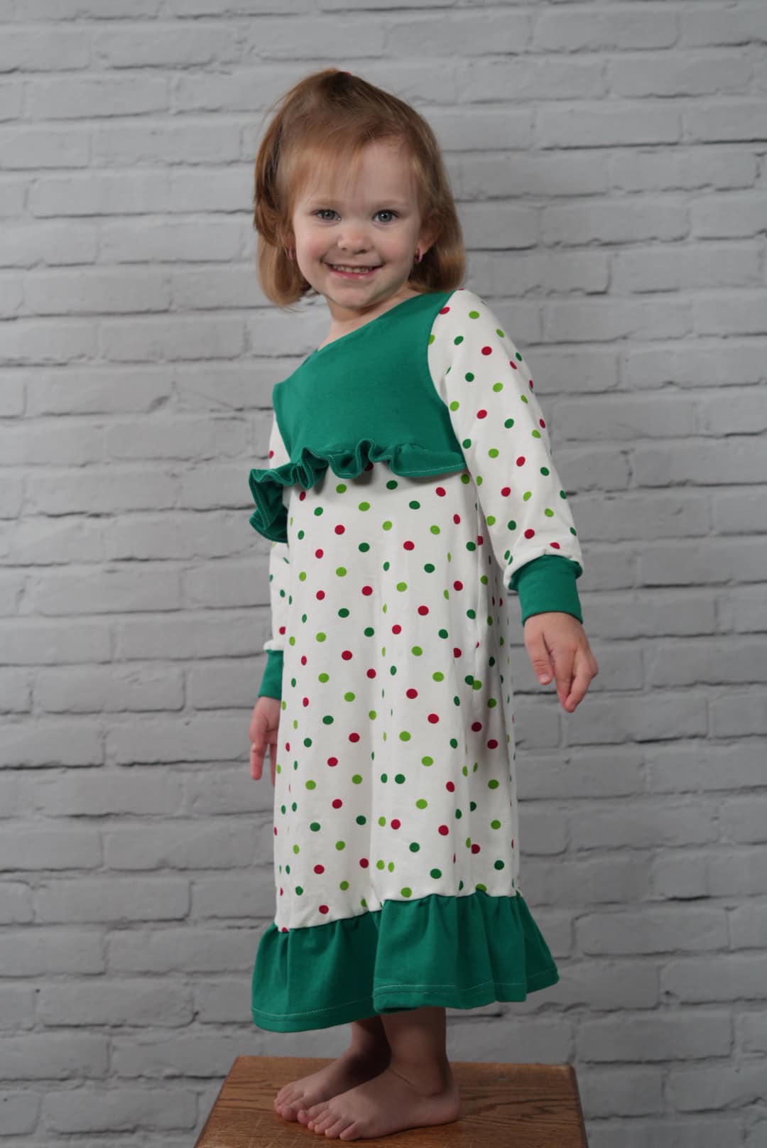 Princess Nightgown Sewing Pattern - PDF print and projector