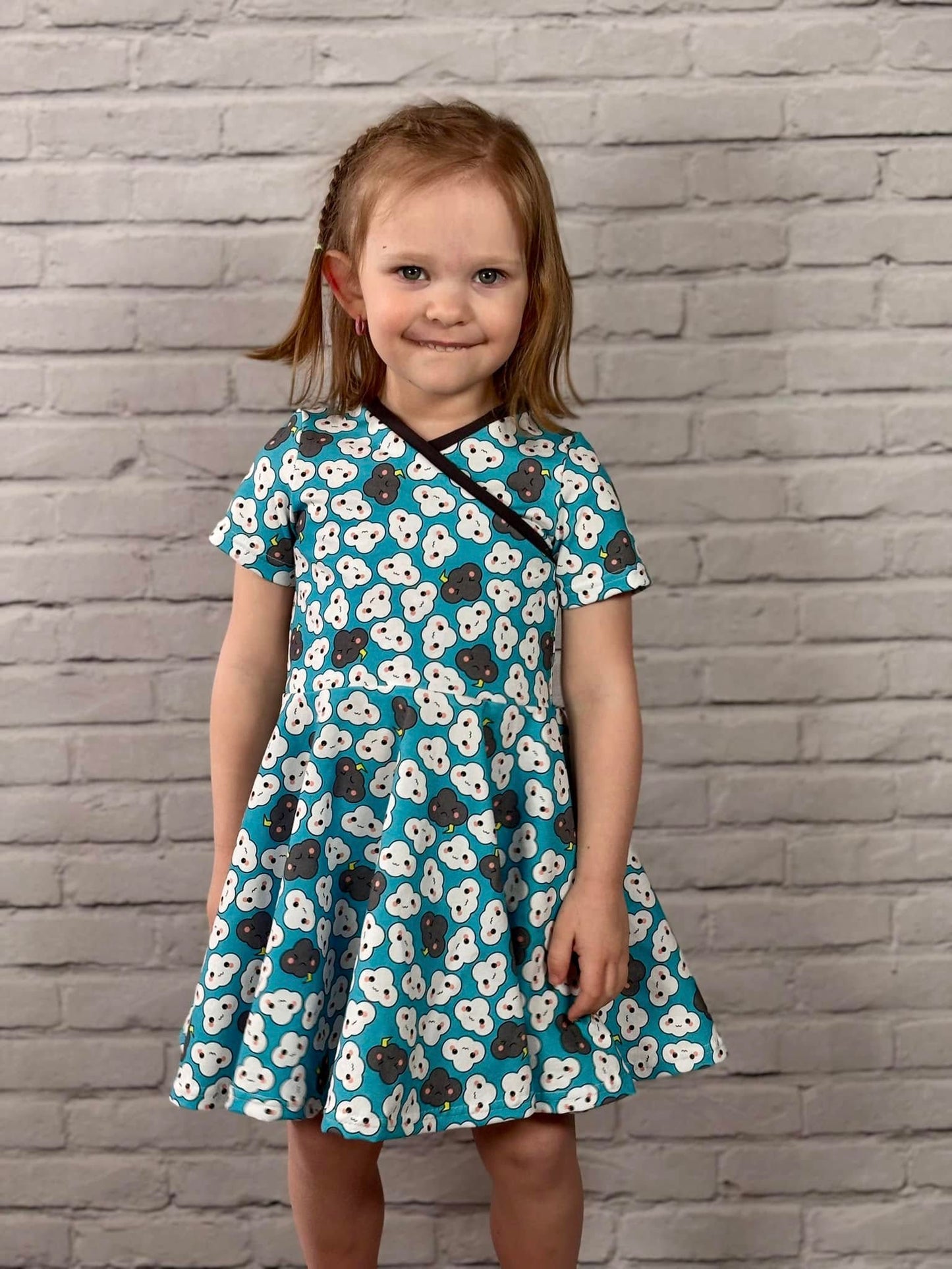 Cross-Over Twirl Dress Sewing Pattern - PDF print and projector