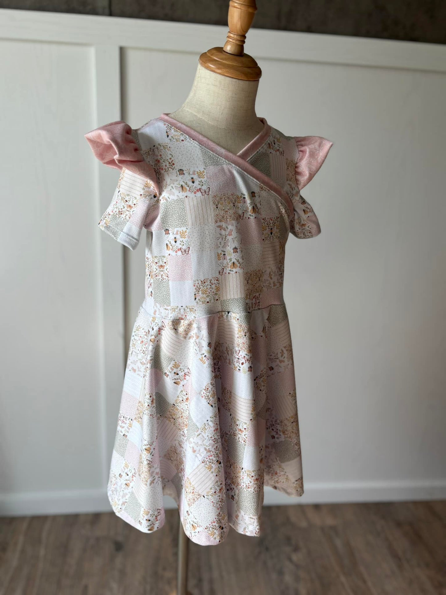 Cross-Over Twirl Dress Sewing Pattern - PDF print and projector