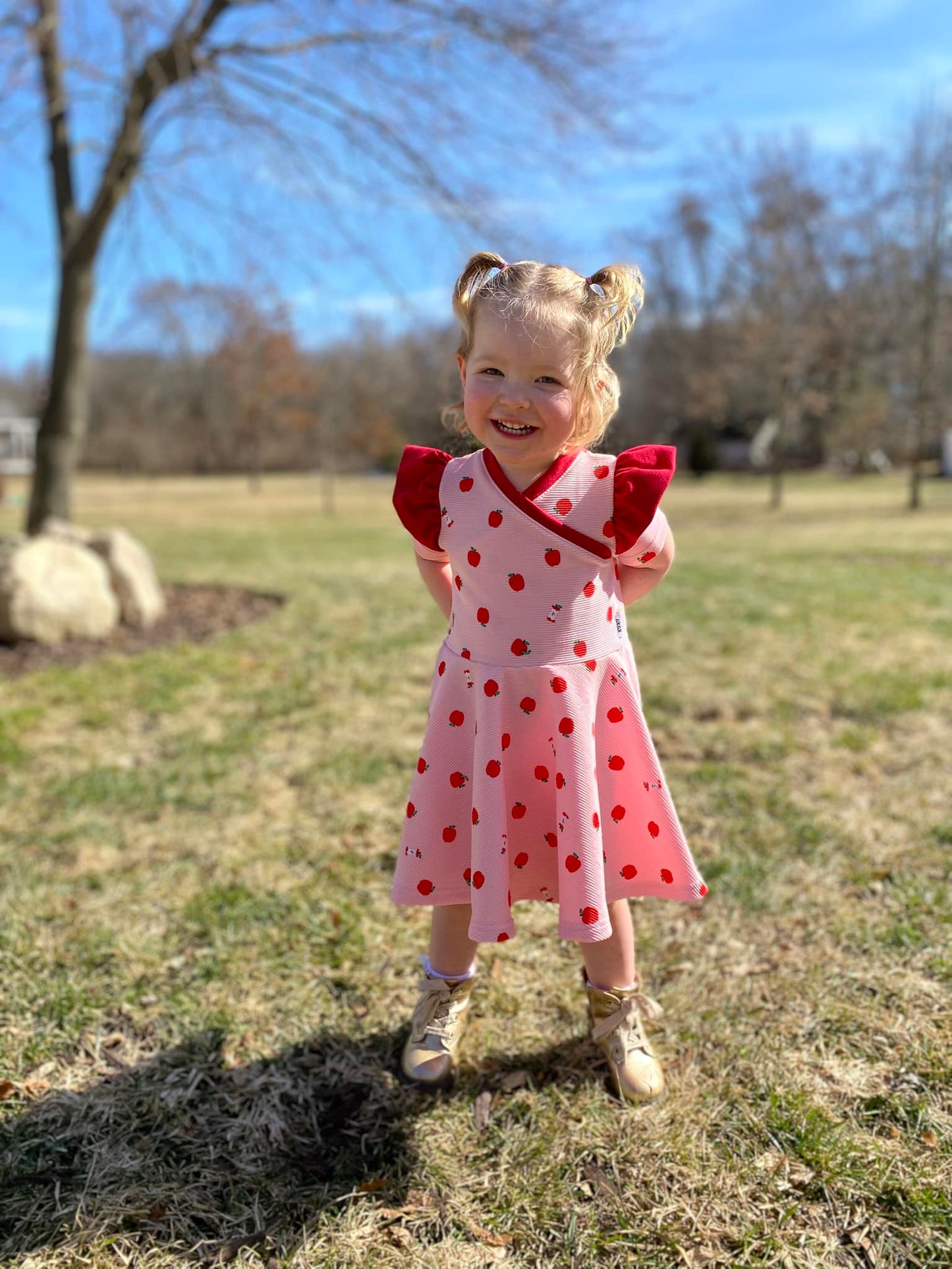 Cross-Over Twirl Dress Sewing Pattern - PDF print and projector