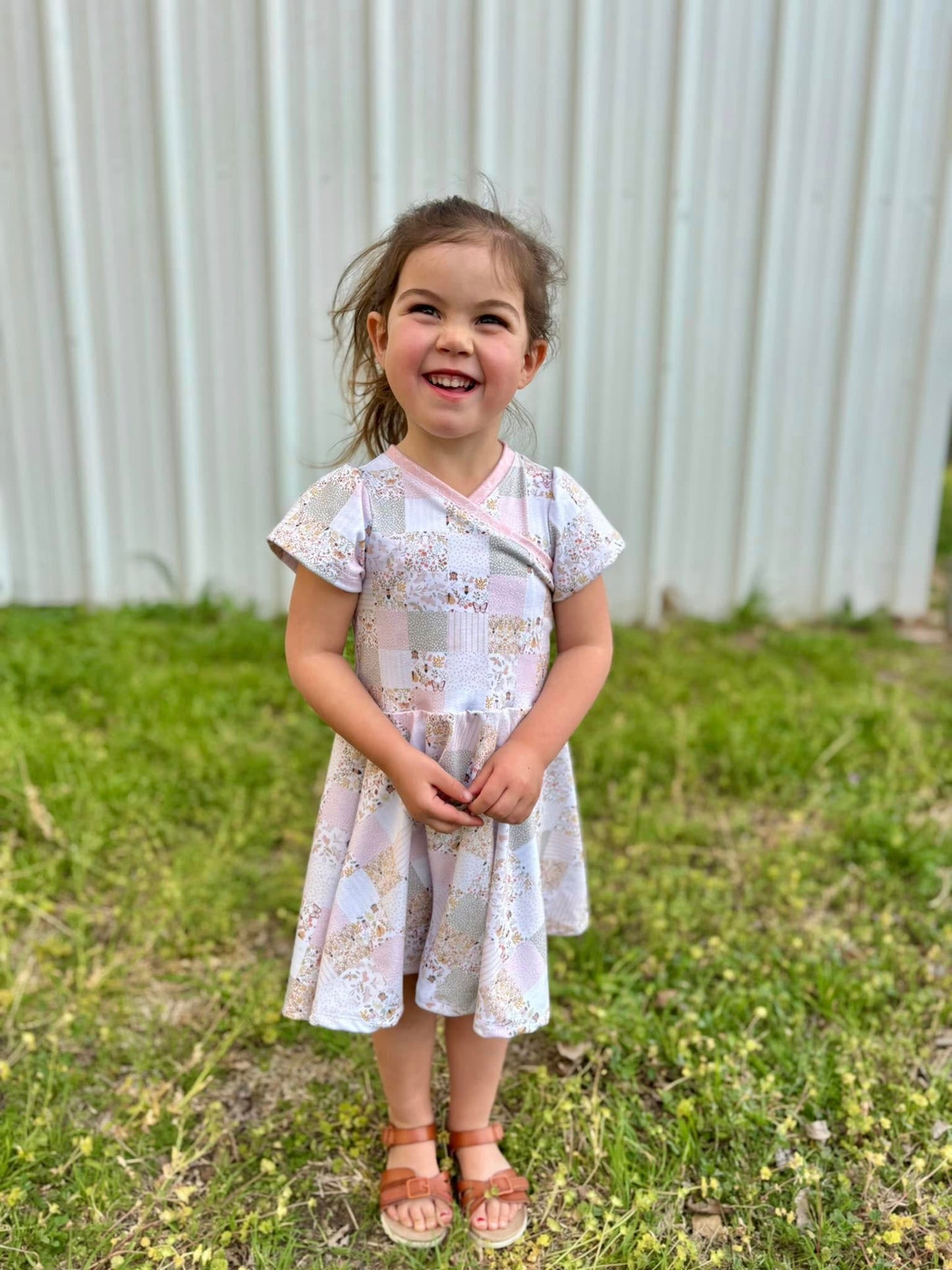 Cross-Over Twirl Dress Sewing Pattern - PDF print and projector
