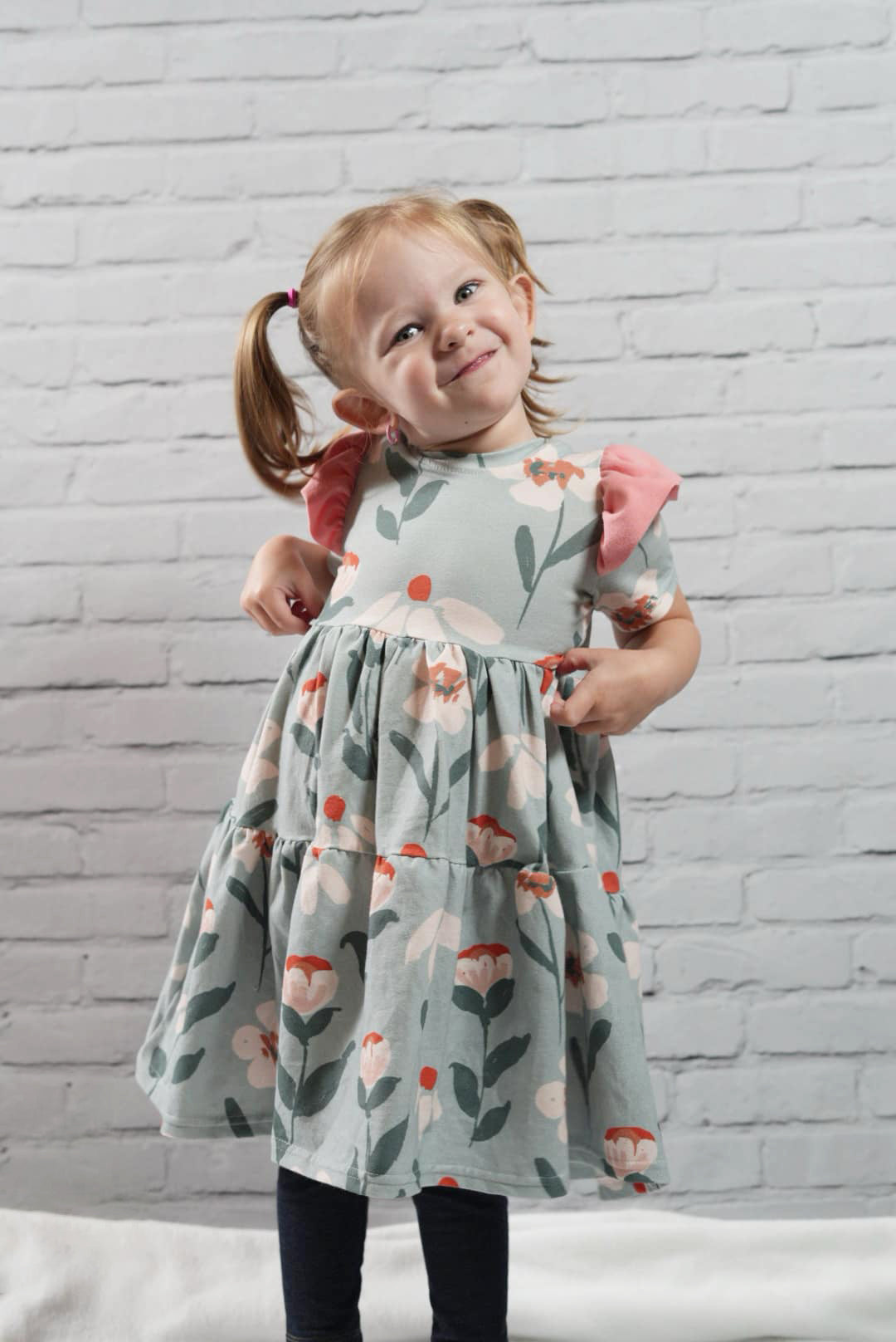 Madelyn Peplum and Tier Dress Sewing Pattern - PDF print and projector