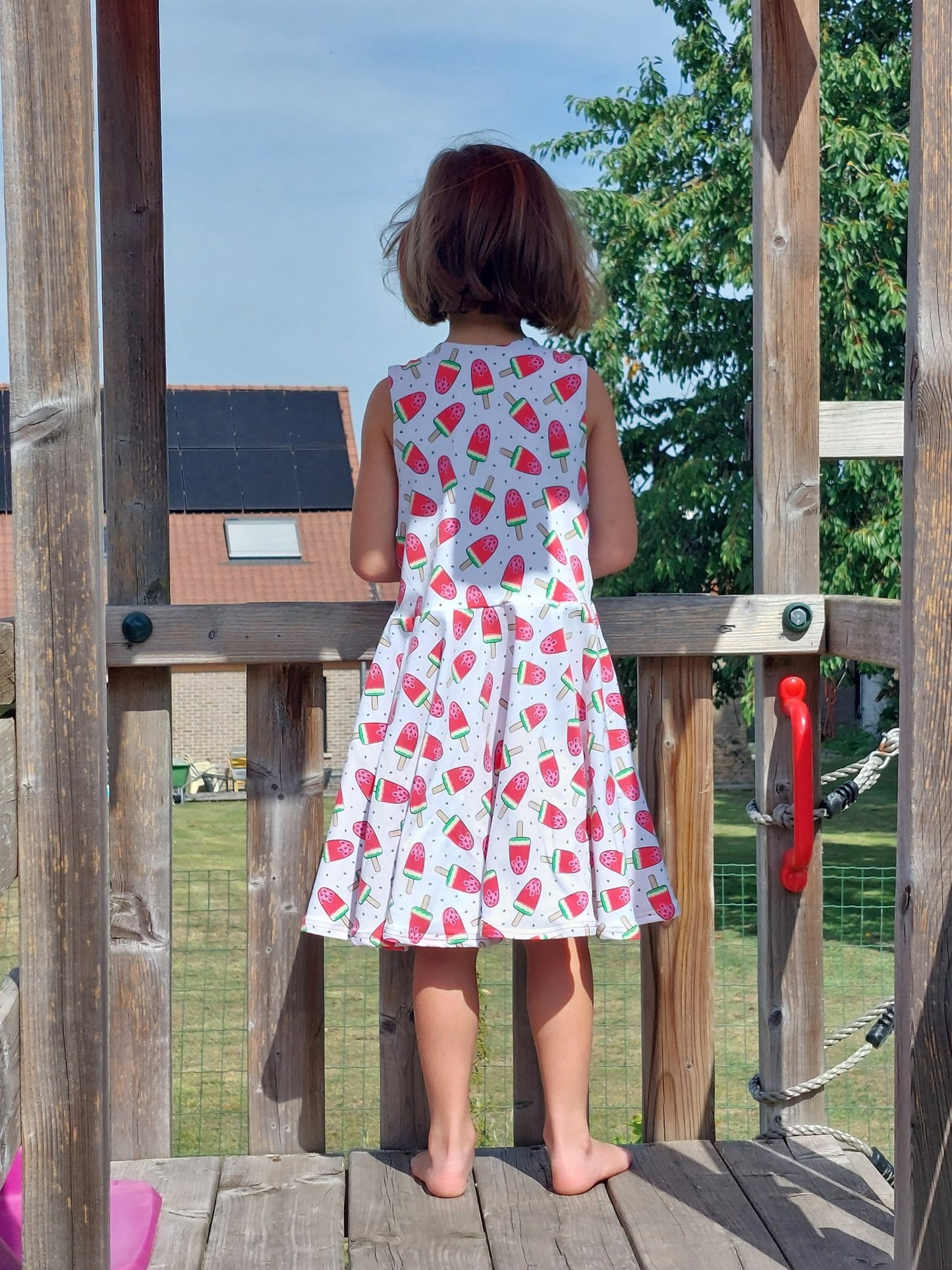 Romper Dress Digital Sewing Pattern - PDF print and projector