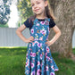 Romper Dress Digital Sewing Pattern - PDF print and projector