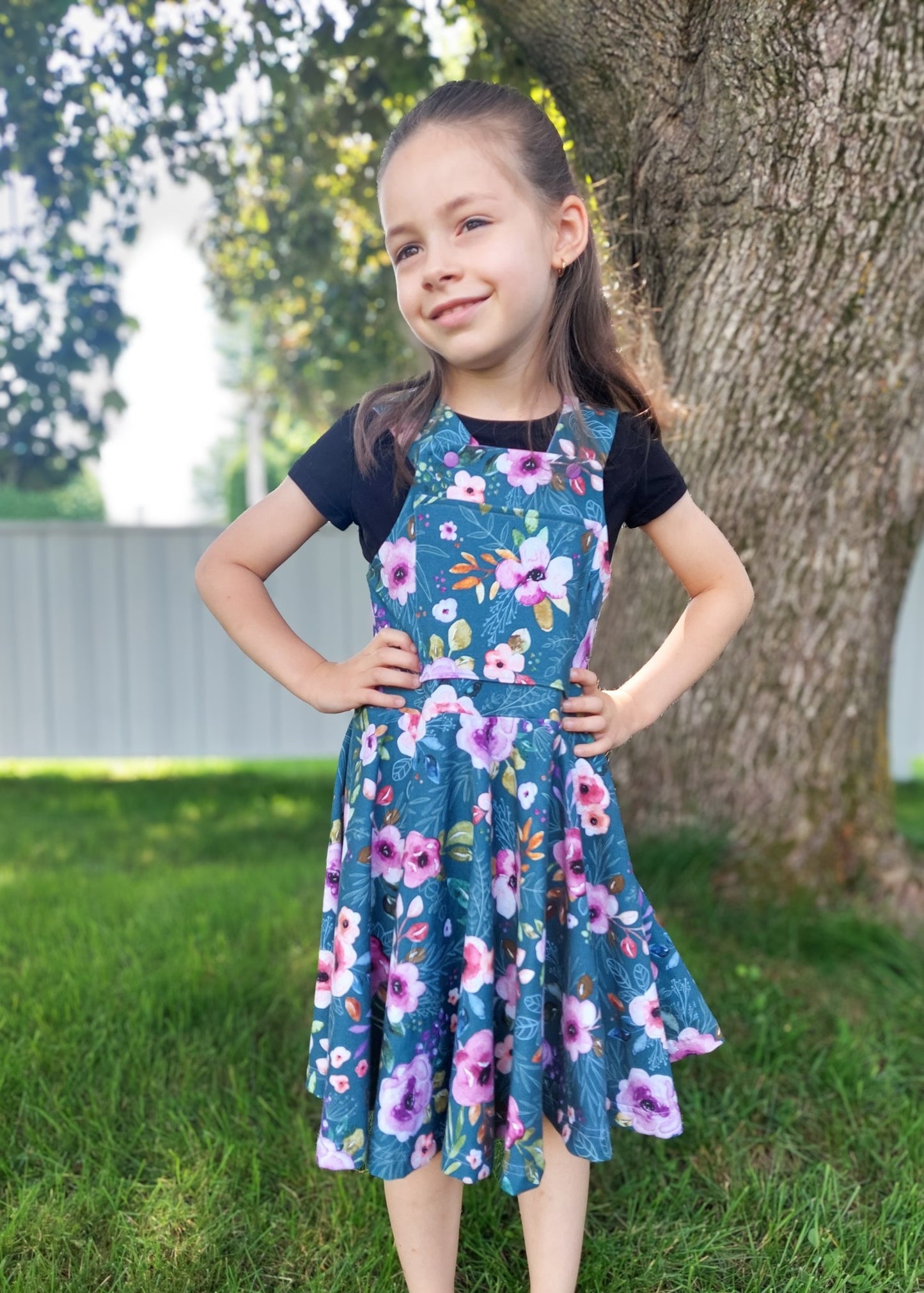 Romper Dress Digital Sewing Pattern - PDF print and projector