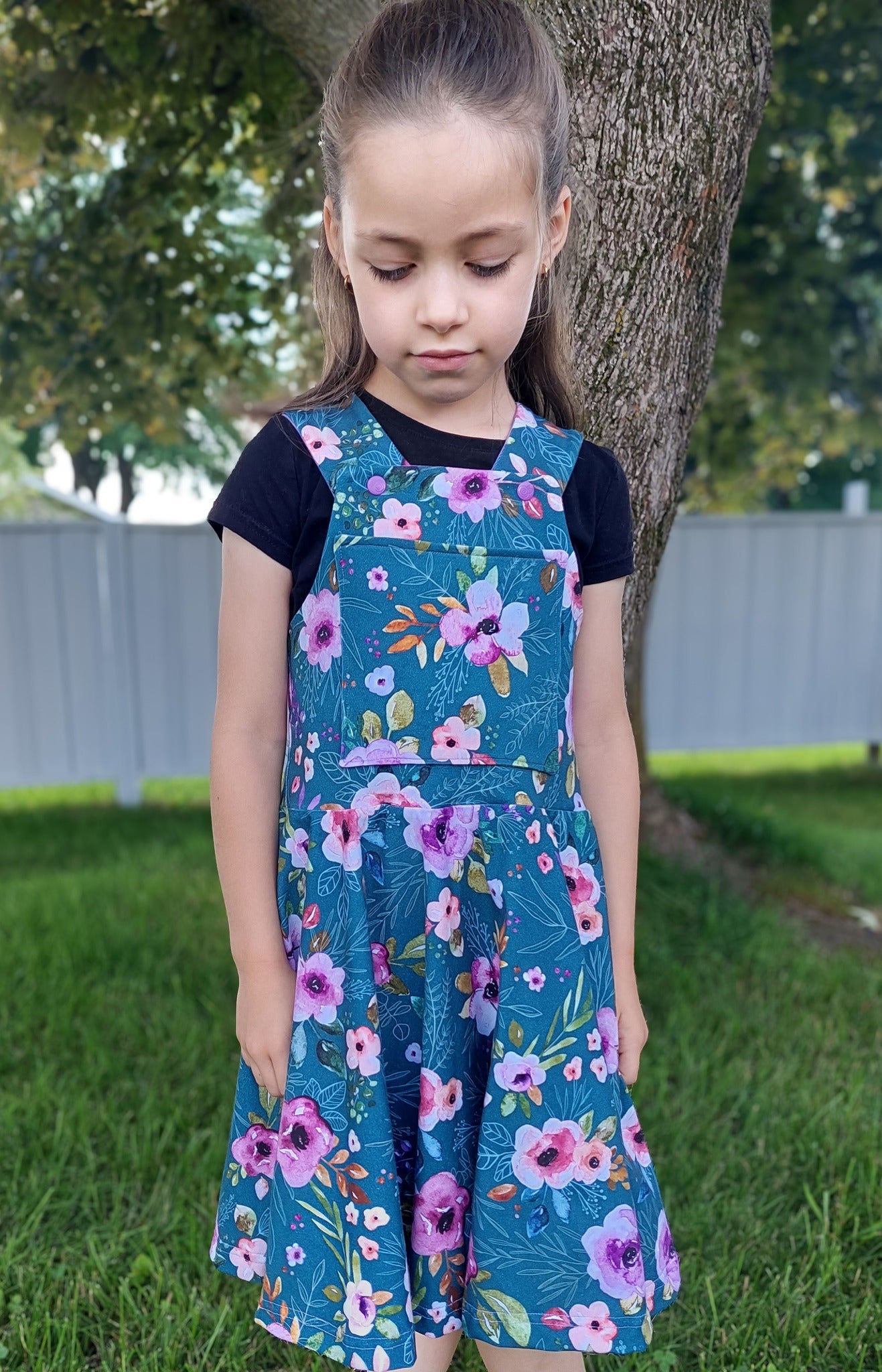 Romper Dress Digital Sewing Pattern - PDF print and projector