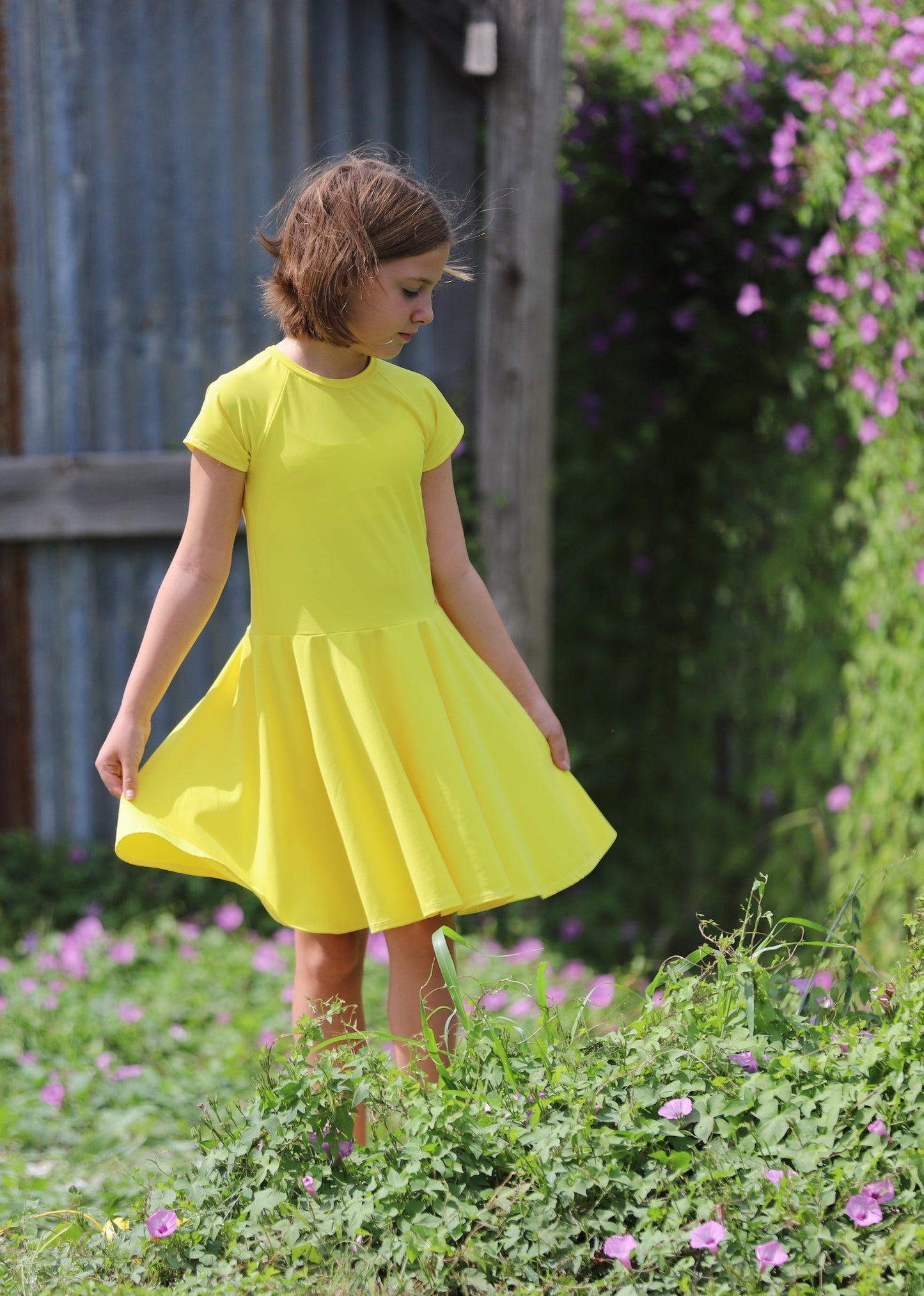 Raglan Dress Digital Sewing Pattern - PDF print and projector