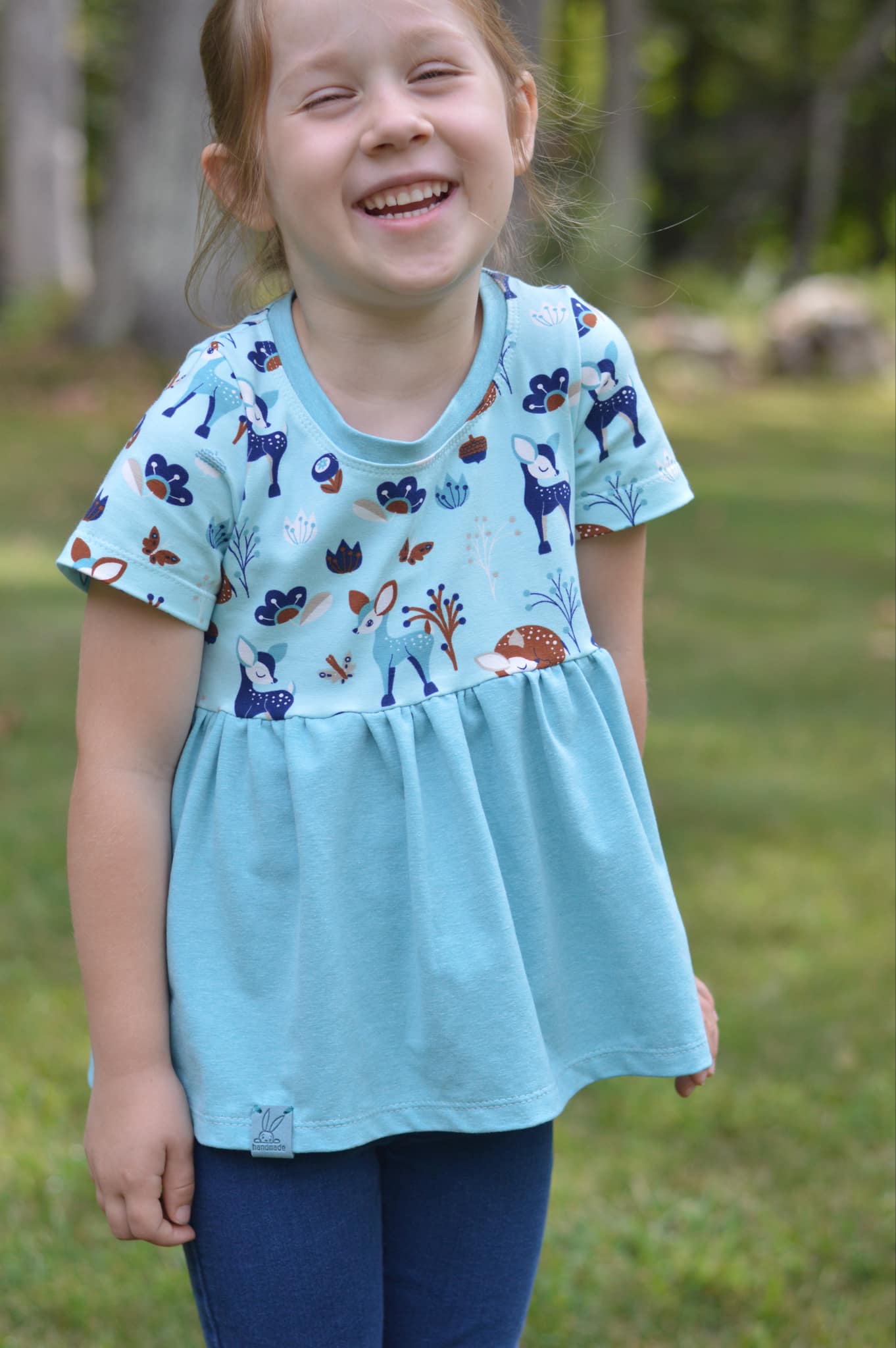 Peplum Shirt Digital Sewing Pattern - PDF print and projector