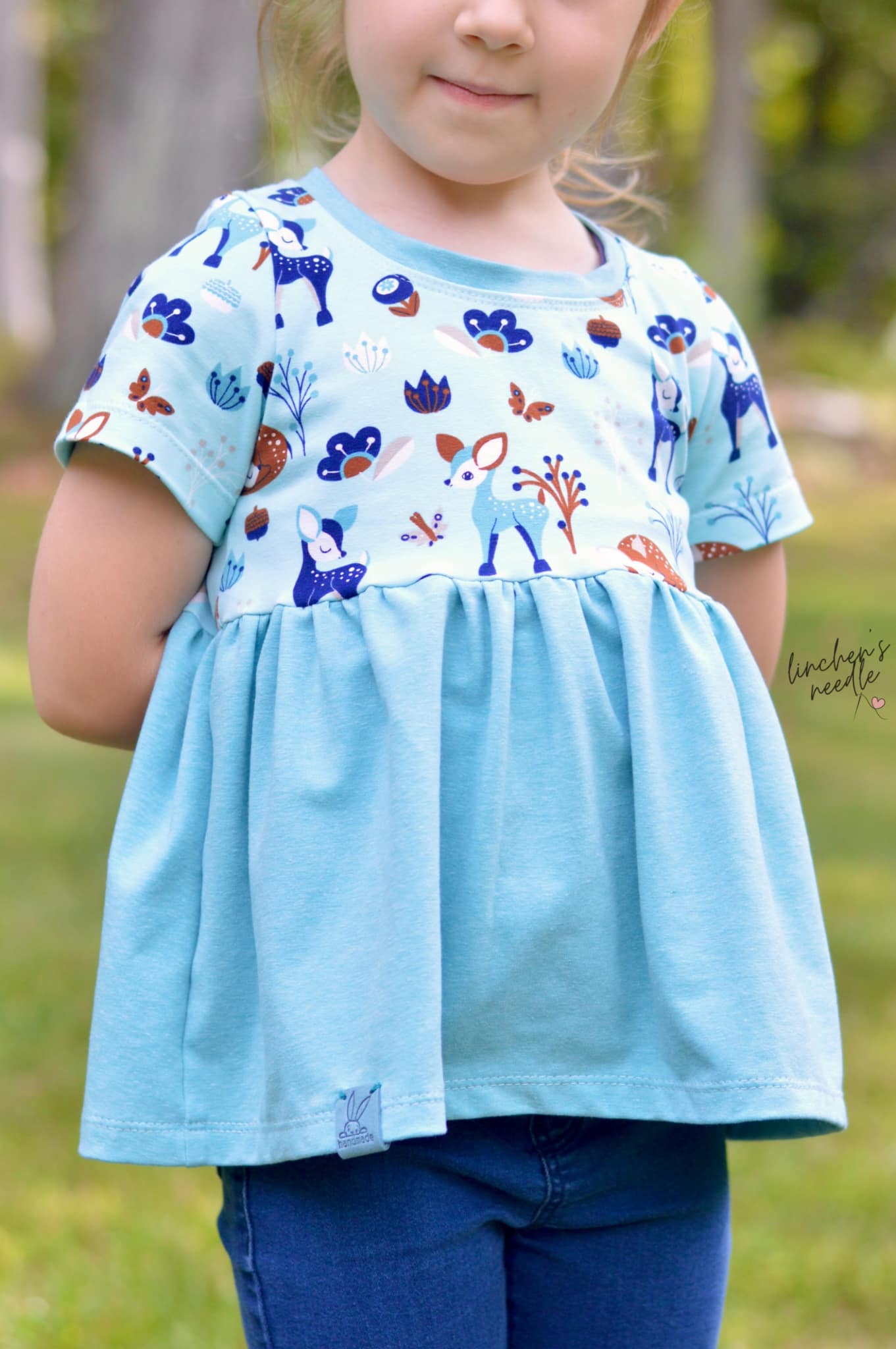 Peplum Shirt Digital Sewing Pattern - PDF print and projector