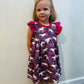 Flutter Sleeve Dress Sewing Pattern - PDF print and projector