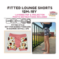 Lounge Shorts Digital Sewing Pattern - PDF print and projector