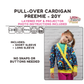 Pull Over Cardigan Sewing Pattern - PDF print and projector