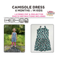 Camisole Dress Sewing Pattern - PDF print and projector