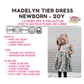 Madelyn Peplum and Tier Dress Sewing Pattern - PDF print and projector