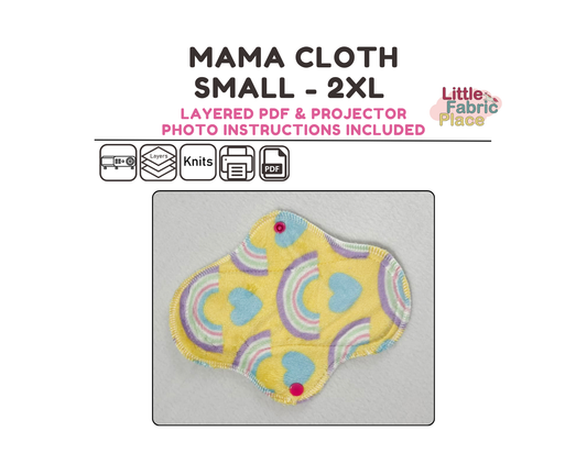 Mama Cloth Digital Sewing Pattern - PDF print and projector