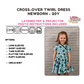 Cross-Over Twirl Dress Sewing Pattern - PDF print and projector