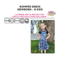 Romper Dress Digital Sewing Pattern - PDF print and projector