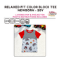 Relaxed Fit Arch Color Block Tee  Sewing Pattern - PDF print and projector