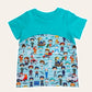 Slim Fit Arch Color Block Tee  Sewing Pattern - PDF print and projector