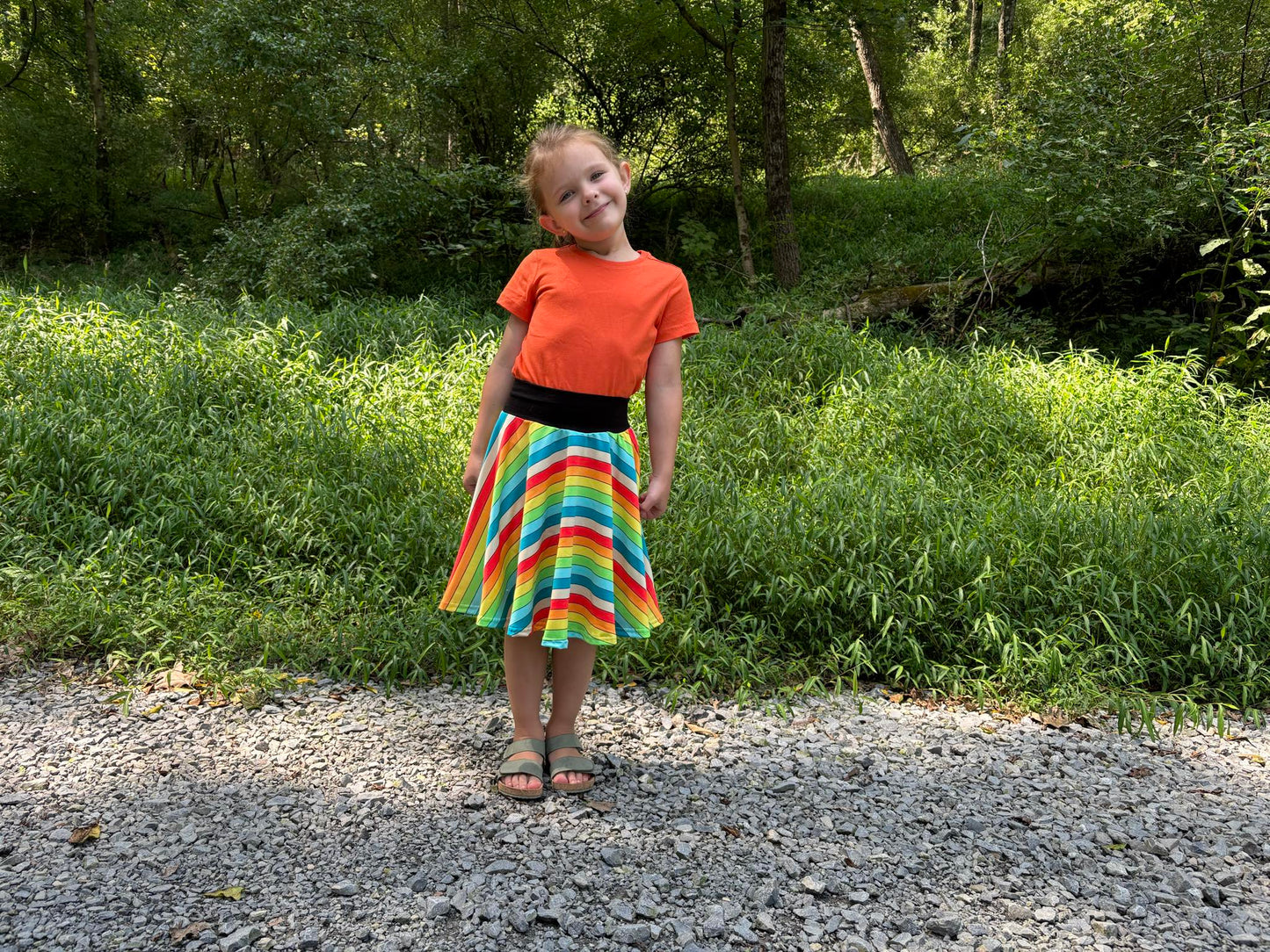 Skater Twirl Skirt Digital Sewing Pattern - PDF print and projector